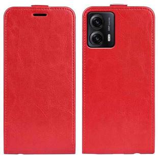 For Motorola Moto G53 R64 Texture Single Vertical Flip Leather Phone Case(Red)