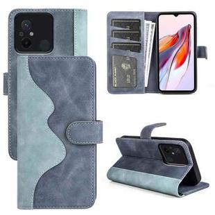 For Xiaomi Redmi 12C Stitching Horizontal Flip Leather Phone Case(Blue)
