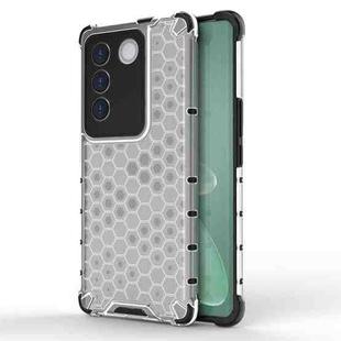 For vivo S16 / S16 Pro Shockproof Honeycomb Phone Case(White)