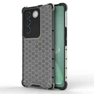 For vivo S16E Shockproof Honeycomb Phone Case(Black)