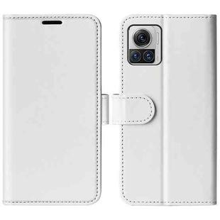 For Motorola Moto X30 Pro R64 Texture Horizontal Flip Leather Phone Case(White)