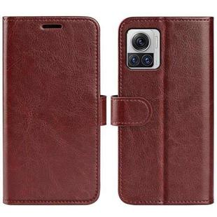 For Motorola Moto X30 Pro R64 Texture Horizontal Flip Leather Phone Case(Brown)