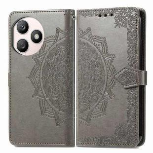 For Honor X50i+ Mandala Flower Embossed Leather Phone Case(Gray)