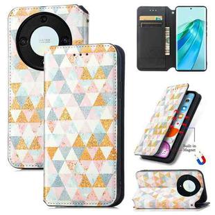 For Honor X40 CaseNeo Colorful Magnetic RFID Anti-theft Leather Phone Case(Gold)