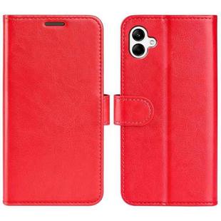 For Samsung Galaxy A04 R64 Texture Horizontal Flip Leather Phone Case(Red)