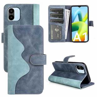 For Xiaomi Redmi A1 Stitching Horizontal Flip Leather Phone Case(Blue)