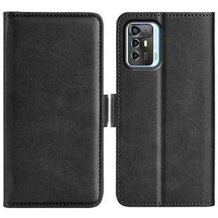 For ZTE Blade A72 5G Dual-side Magnetic Buckle Horizontal Flip Leather Phone Case(Black)