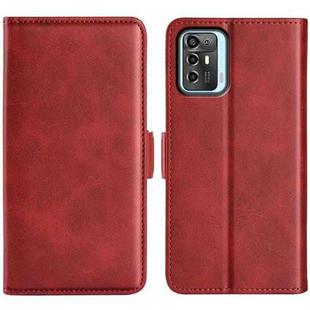 For ZTE Blade A72 5G Dual-side Magnetic Buckle Horizontal Flip Leather Phone Case(Red)