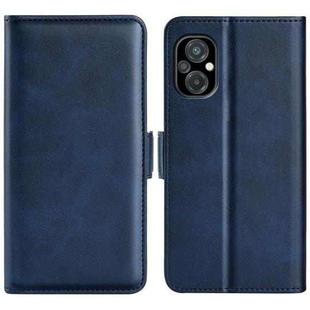 For Xiaomi Poco M5 4G Dual-side Magnetic Buckle Horizontal Flip Leather Phone Case(Dark Blue)