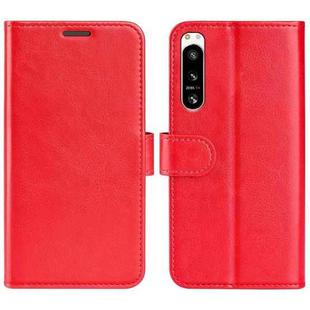 For Sony Xperia 5 IV R64 Texture Horizontal Flip Leather Phone Case(Red)