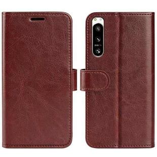 For Sony Xperia 5 IV R64 Texture Horizontal Flip Leather Phone Case(Brown)
