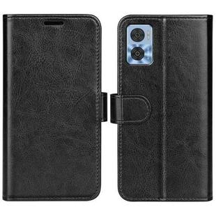 For Motorola Moto E22 / E22i R64 Texture Horizontal Flip Leather Phone Case(Black)