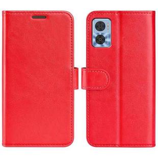 For Motorola Moto E22 / E22i R64 Texture Horizontal Flip Leather Phone Case(Red)