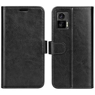 For Motorola Edge 30 Lite R64 Texture Horizontal Flip Leather Phone Case(Black)