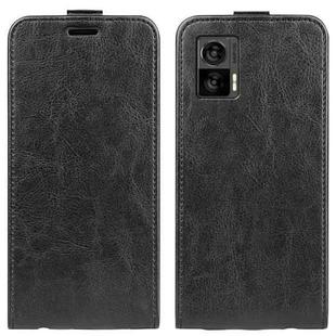 For Motorola Moto E22 / E22i R64 Texture Vertical Flip Leather Phone Case(Black)