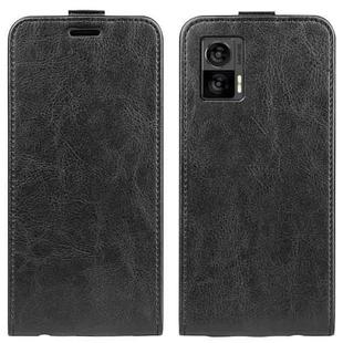 For Motorola Edge 30 Lite R64 Texture Vertical Flip Leather Phone Case(Black)