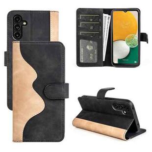 For Samsung Galaxy A14 5G Stitching Horizontal Flip Leather Phone Case(Black)