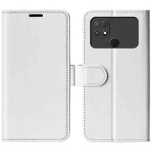 For Xiaomi Poco C40 R64 Texture Horizontal Flip Leather Phone Case(White)