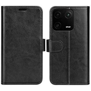 For Xiaomi 13 Pro R64 Texture Horizontal Flip Leather Phone Case(Black)