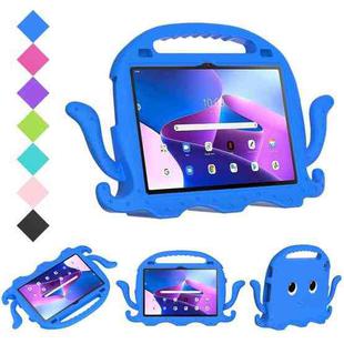 For Lenovo Tab M10 3rd Gen 10.1 TB-328 Octopus Style EVA Hard PC Shockproof Tablet Case with Strap(Blue)