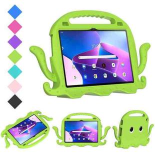 For Lenovo Tab M10 3rd Gen 10.1 TB-328 Octopus Style EVA Hard PC Shockproof Tablet Case with Strap(Grass Green)