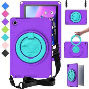 For Lenovo Tab M10 3rd Gen 10.1 TB-328 EVA Hard PC Shockproof Tablet Case(Purple)