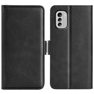 For Nokia G60 / G40 Fusion Dual-side Magnetic Buckle Leather Phone Case(Black)