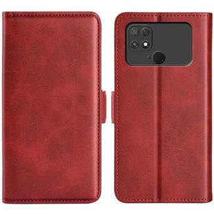 For Xiaomi Poco C40 Dual-side Magnetic Buckle Leather Phone Case(Red)