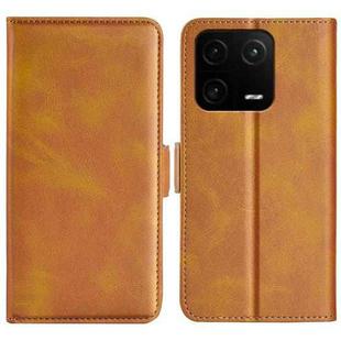 For Xiaomi 13 Pro Dual-side Magnetic Buckle Leather Phone Case(Yellow)