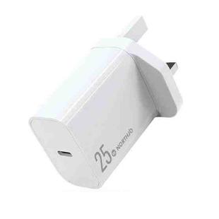 NORTHJO NOPD2501 PD 25W USB-C / Type-C Single Port Fast Charger, Plug Type:UK Plug(White)