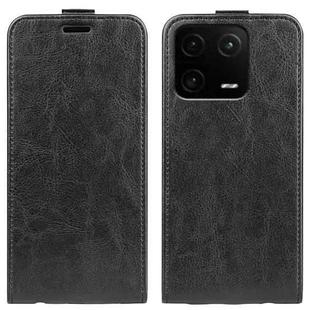 For Xiaomi 13 Pro R64 Texture Vertical Flip Leather Phone Case(Black)