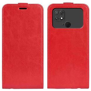For Xiaomi Poco C40 R64 Texture Vertical Flip Leather Phone Case(Red)
