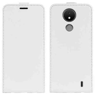 For Nokia C21 R64 Texture Vertical Flip Leather Phone Case(White)