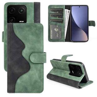 For Xiaomi 13 Pro Stitching Horizontal Flip Leather Phone Case(Green)