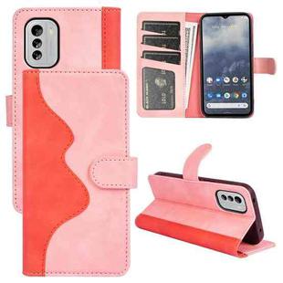 For Nokia C21 Stitching Horizontal Flip Leather Phone Case(Red)