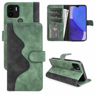 For Xiaomi Redmi A1+ Stitching Horizontal Flip Leather Phone Case(Green)