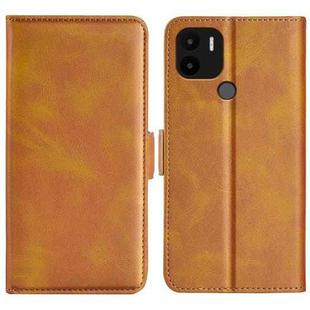 For Xiaomi Redmi A1+ Dual-side Magnetic Buckle Leather Phone Case(Yellow)