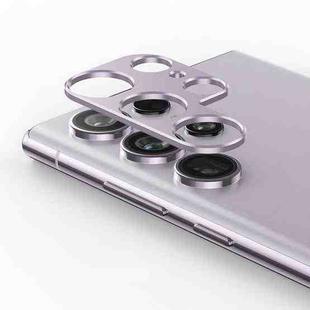 For Samsung Galaxy S23 Ultra 5G  ENKAY Hat-Prince Aluminium Alloy Camera Lens Protector Full Cover(Light Purple)