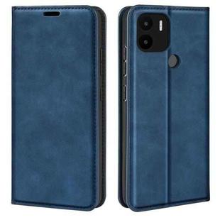 For Xiaomi Redmi A1+ Retro-skin Magnetic Suction Leather Phone Case(Dark Blue)