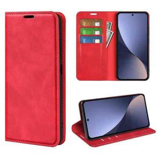 For Xiaomi 13 Retro-skin Magnetic Suction Leather Phone Case(Red)