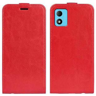 For TCL 305i R64 Texture Vertical Flip Leather Phone Case(Red)