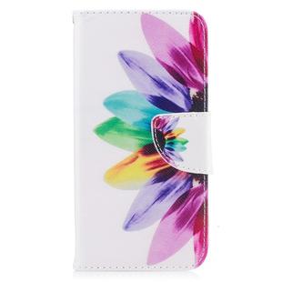 Colored Drawing Pattern Horizontal Flip Leather Case for Iphone  7Plus&8Plus,with Holder & Card Slots & Wallet(Sunflower)