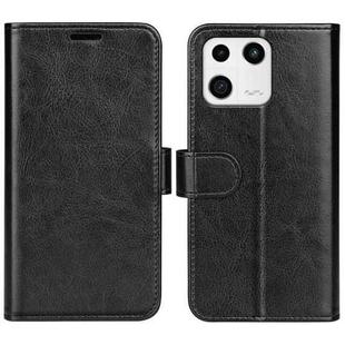 For Xiaomi 13 R64 Texture Horizontal Flip Leather Phone Case(Black)