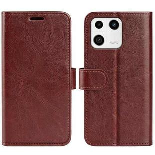 For Xiaomi 13 R64 Texture Horizontal Flip Leather Phone Case(Brown)