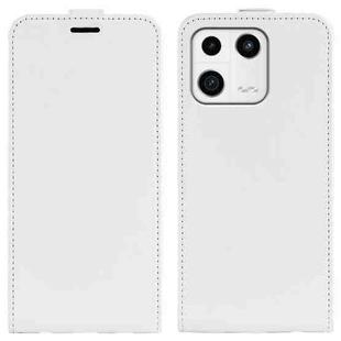 For Xiaomi 13 R64 Texture Vertical Flip Leather Phone Case(White)