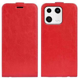 For Xiaomi 13 R64 Texture Vertical Flip Leather Phone Case(Red)
