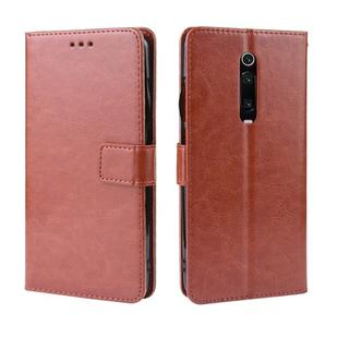 Retro Crazy Horse Texture Horizontal Flip Leather Case for Xiaomi Redmi K20 /K20 Pro , with Holder & Card Slots & Photo Frame(Brown)