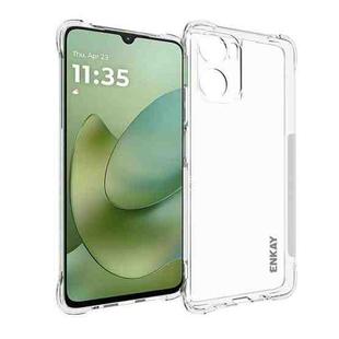 For Motorola Moto G06 ENKAY Hat-Prince Transparent TPU Shockproof Phone Case