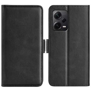 For Xiaomi Redmi Note 12 Pro+ Dual-side Magnetic Buckle Horizontal Flip Leather Phone Case(Black)