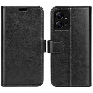 For Xiaomi Redmi Note 12 4G Global R64 Texture Horizontal Flip Leather Phone Case(Black)